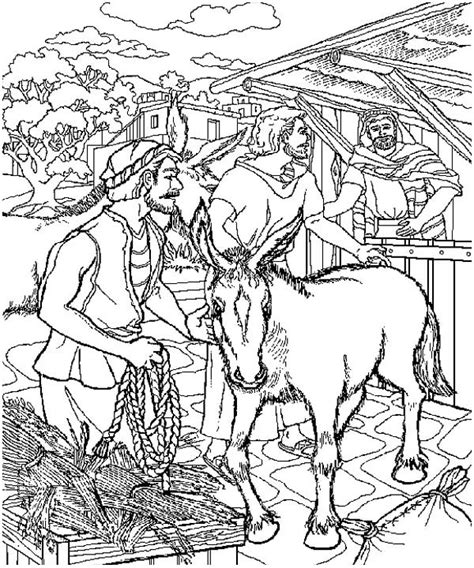 Palm branch kids school leaf coloring page palm sunday crafts palm sunday activities sunday lessons crafts easter lessons palm branch craft. The Donkey That Jesus Rode On Palm Sunday Coloring Page ...