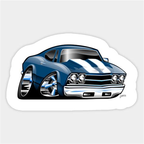 0 {{featured_button_text}} christopher weyant, cagle cartoons. 69 Muscle Car Cartoon - Muscle Car - Sticker | TeePublic