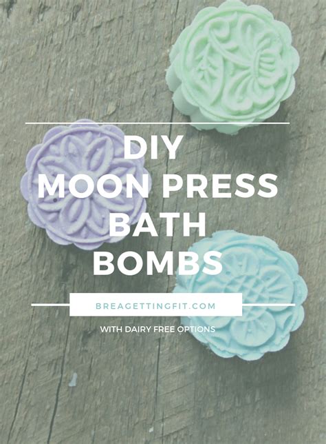 You'll be enjoying a relaxing bath in no time! DIY Moon Press Bath Bombs | BREA Getting Fit