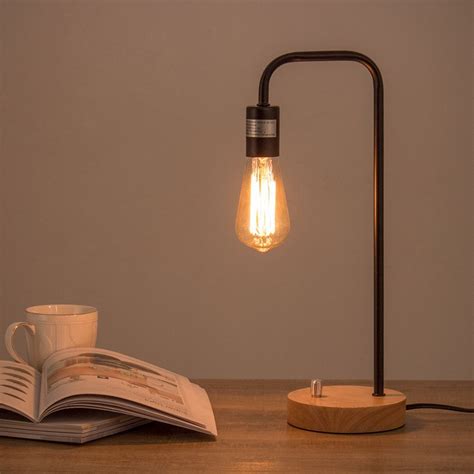 Choose from contactless same day delivery, drive up and more. HAITRAL Desk Lamp Wooden Industrial Table Lamp for Office ...