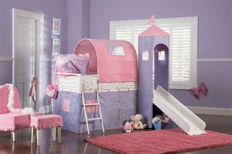 Your petite princess will enjoy this one with a nature theme added to it i love the vintage feel of this bedroom as well as all the other details from the bed to the walls. Princess Castle Twin Tent Bunk Bed with Slide (White ...