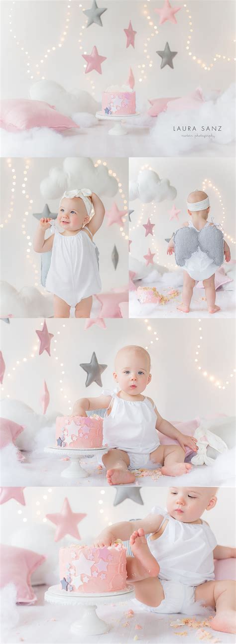مكان لعروض الأداء وإقامة المناسبات. Stars and clouds cake smash session by Laura Sanz ...