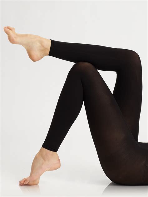 Commando Ultimate Opaque Matte Footless Tights in Black | Lyst