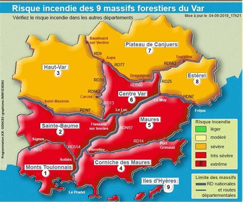 Maybe you would like to learn more about one of these? CARTE. Risque incendie "très sévère" dans le Var, six ...