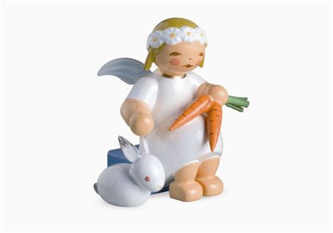 Während ihrer abwesenheit wie z.b. Marguerite Angel sitting with hare and carrot | ::Das ...
