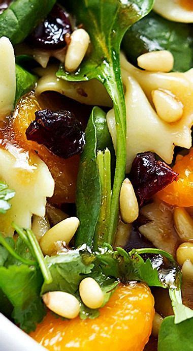 This mandarin pasta spinach salad with teriyaki dressing is easy, quick, healthy, and tossed in the most addictive teriyaki vinaigrette dressing!. Mandarin Pasta Spinach Salad | Spinach salad, Fall pasta