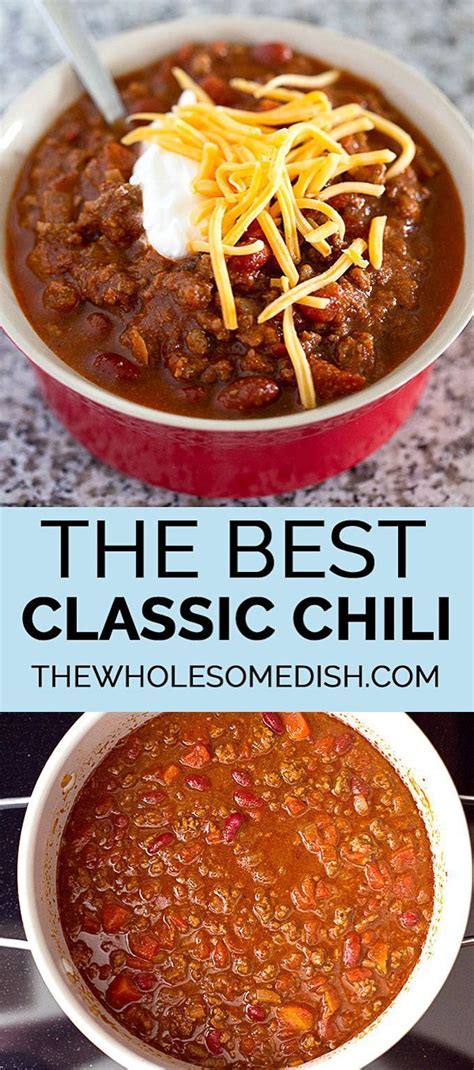 I thought it had enough. The Best Classic Chili | Recipe | Classic chili recipe ...