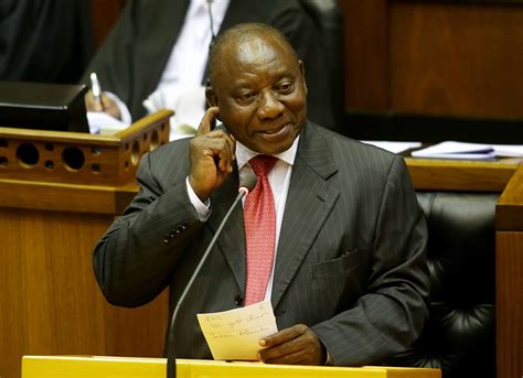 Daha önce apartheid karşıtı bir aktivist , sendika lideri ve iş adamı olan ramaphosa. Cyril Ramaphosa charms opposition as EFF's Sona disruption ...