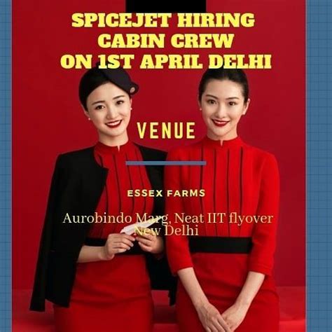 Maybe you would like to learn more about one of these? SpiceJet Hiring cabin crew on New Delhi on 1st April ...