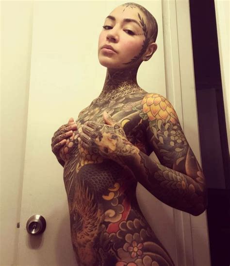 It can be easily hidden and shown. Meet The Woman Who Tattooed Herself From Head To Toe ...