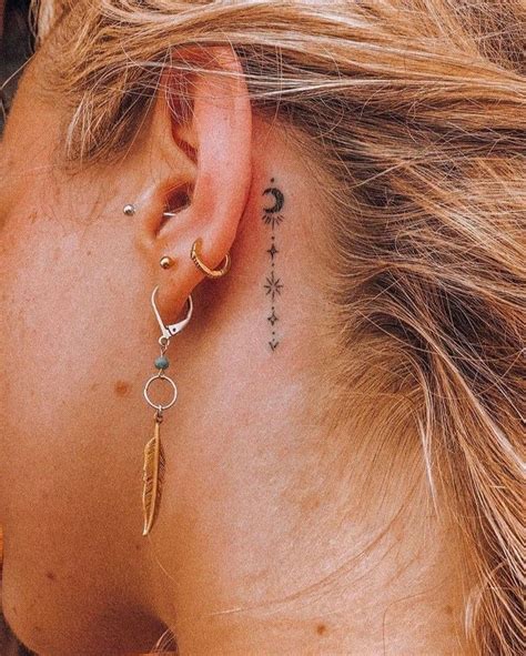 Behind the ear is one of the sexiest and most provocative area for a tattoo. Small Tattoos for Girls on Instagram: "Do you like this ...