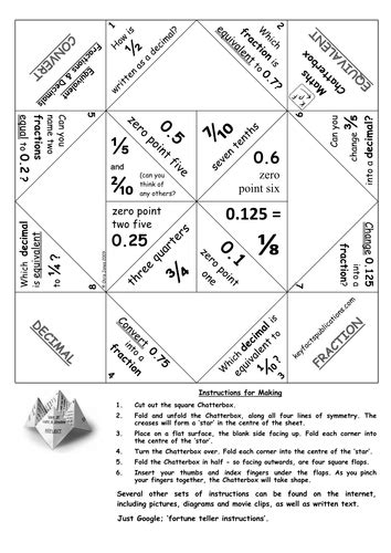 Check spelling or type a new query. Equivalent Fractions & Decimals - Chatterbox by chris1962 ...