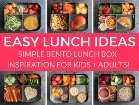 It takes some extra time and dedication on your part but bento lunch boxes are a brilliant way to encourage your child to eat healthy lunches. Easy Lunch Ideas for Kindergarten - Peas And Crayons