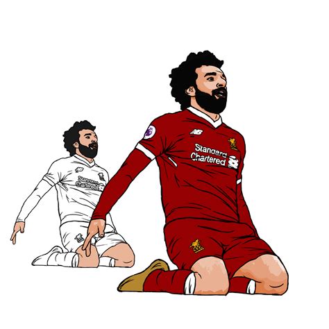 Original drawing of mohamed salah from liverpool made with color pencils. Mo Salah Pukás Goal of the year - LFC on Behance