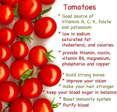 Though technically a fruit, tomato is used as a vegetable for cooking purposes. HealthTips‬ ‪#‎HealthyLiving‬ | Health benefits of ...