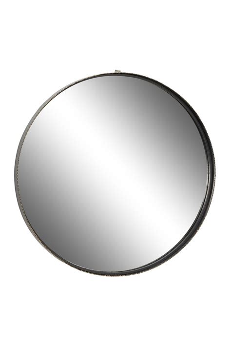 This piece has a dark reflection that creates a unique, artistic from mirrorcoop. Decmode Large, Round Metal Wall Mirror w/ Metallic Gold ...