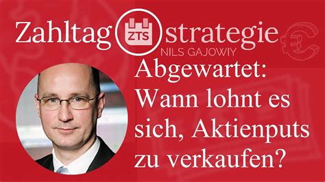 Schliesslich war der selbstzünder bei herr und frau schweizer noch bis vor kurzem ein leuchtender stern am autohimmel. Abgewartet: Wann lohnt es sich, Aktienputs zu verkaufen ...