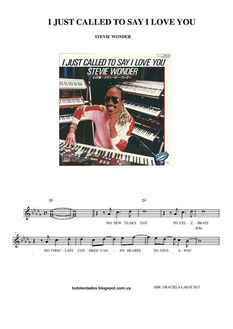 600,850 views, added to favorites 20,986 times. TODO TECLADOS: "I JUST CALLED TO SAY I LOVE YOU" STEVIE WONDER