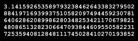 Algunos casos del número de decimales usados con el número Pi (π ...