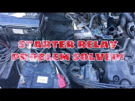 How a car starting system works: STARTER RELAY PROBLEM - YouTube