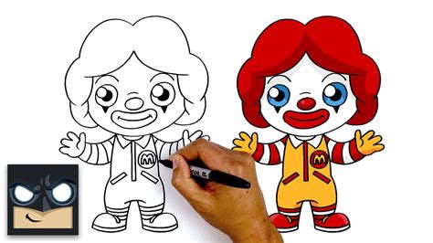 How To Draw Ronald McDonald 🍔🍟🥤Cartooning 4 Kids - YouTube