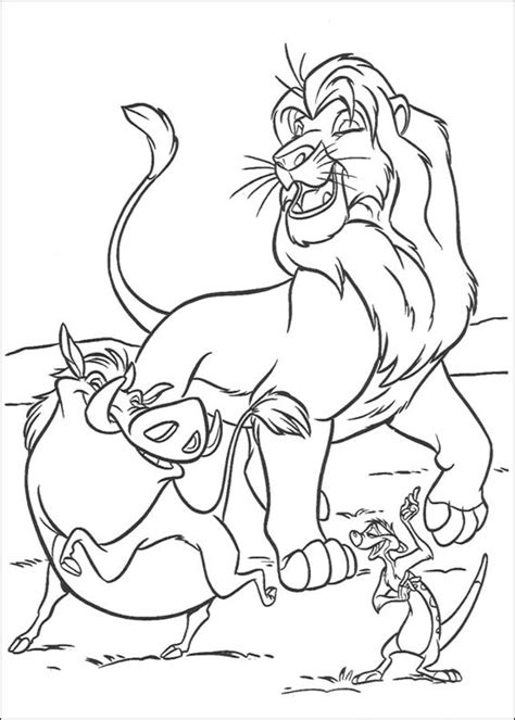 Animals · cartoon · coloring · coloring book · coloring page · coloring pages · drawing page · free · lion · pdf · print · printable. Coloring pages: Coloring pages: Lion King, printable for ...
