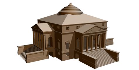 Villa almerico capra (la rotonda) (de); Villa Rotonda ( Villa Capra) by Andrea Palladio | 3D CAD ...