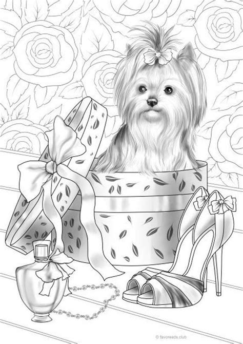 One animal that has a high level of intelligence and loyalty is used as a pet at home. Curious Dog - Printable Adult Coloring Page from Favoreads ...