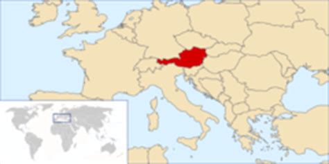 Kaarten van de landen van europa. Oostenrijk - Europa Nu