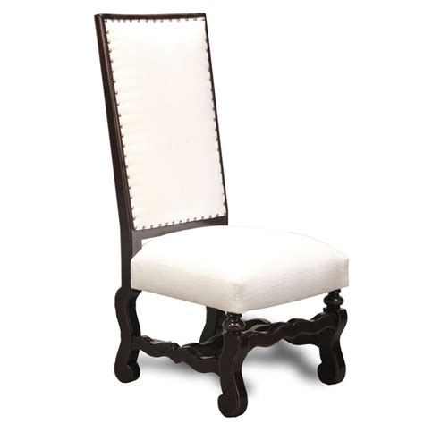 Related searches for dining chairs french country: White Linen Nail Studded Chair | Studded chair, French ...