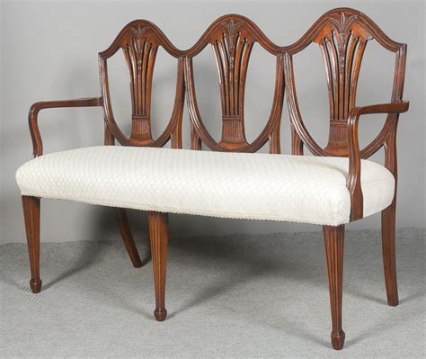 Check out our settee chair selection for the very best in unique or custom, handmade pieces from our shops. Hepplewhite Chair Back Settee - Antiques Atlas