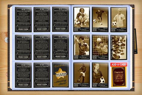 Our bestselling app is much more than a simple soccer card tem. Custom Soccer Cards - Vintage 95™ Series Starr Cards