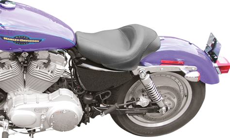 Here are pix with and without the back rest. Mustang Vintage Black Vinyl Motorcycle Solo Seat 04-19 ...