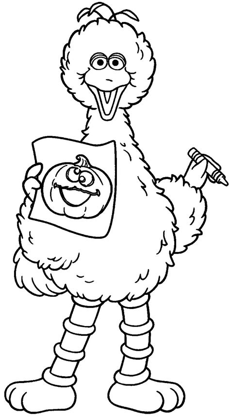 Big bird printable coloring pages big bird is a character on the children s television show sesame street. Big Bird Draw Coloring Pages For Kids #gG9 : Printable ...