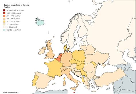 Gęstość zaludnienia to liczba ludności podzielona odpowiednio przez całkowitą powierzchnię lądu lub objętość wody. Jesienne Czereśnie Mapy: Definicja Europy 1: Ludność.