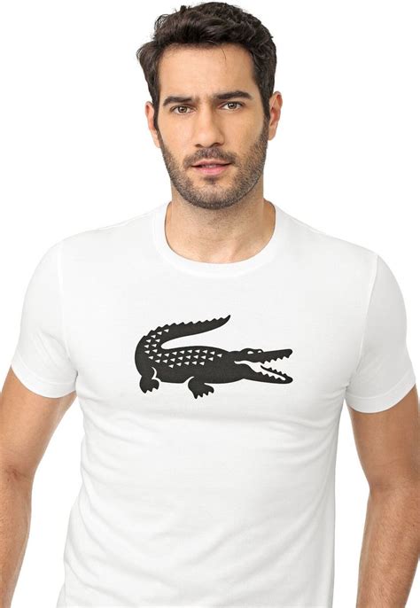 The global community for designers and creative professionals. Camiseta Lacoste L!VE Logo Branca em 2021 | Lacoste ...