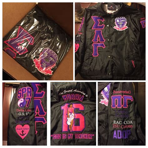 Sigma lambda gamma letterman jacket. I'm not adding anything else to this jacket! Lol! | Sigma ...