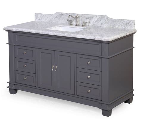 Check out our bathroom vanity base selection for the very best in unique or custom, handmade pieces from our bathroom vanities shops. Elizabeth 60-inch Single Vanity with Carrara Marble Top ...