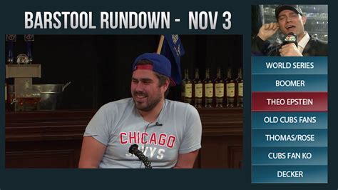 Big cat at his finest. Barstool Rundown - November 3, 2016 - YouTube