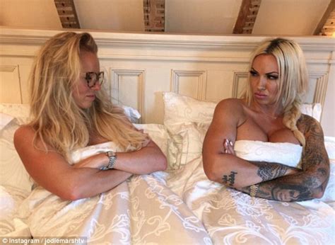 Two adhesive pillows included to help keep the comfort for baby when posing in/over large bowls or. Jodie Marsh poses in bed with female hunter to promote TLC ...