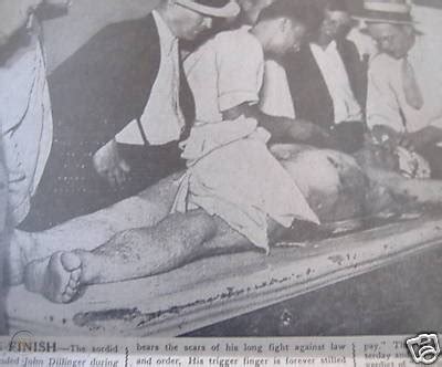 Dillinger was imprisoned several times but escaped twice. *RARE* 1934 JOHN DILLINGER,SHOT DEAD! GRAPHIC PHOTOS,FC ...