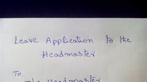 Half day leave application due to fever. Leave Letter To Class Teacher For Fever In Telugu - Letter