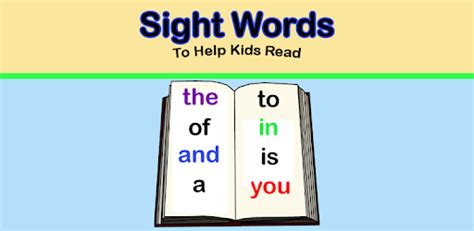 Help your kids learn to read using sight word games, fun dolch list puzzles, flash cards, and more, all with this free educational app! Sight Words to Help Kids Read - Apps on Google Play