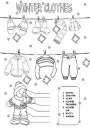 You'll love these creative preschool activities for kids which include art projects for preschoolers like footprint penguins, a simple sewing project, rainbow slime, bath paint, melted crayons, paper plate animals and snowman art. 6 Best Images of Winter Wear Worksheet Preschool Printable ...