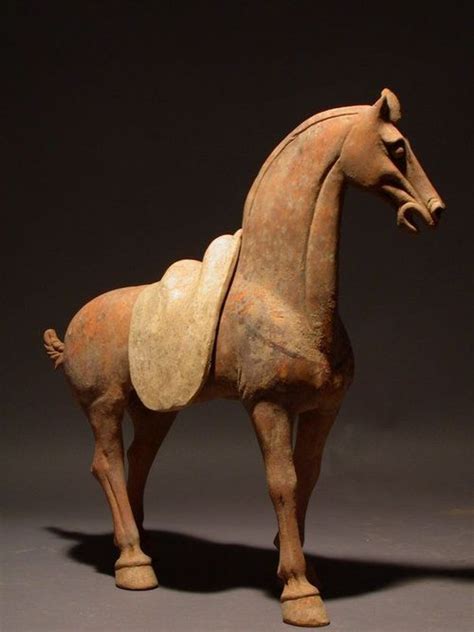 In this glorious period, the economy, politics, culture and military strength reached an unparalleled level. 618-907 AD China Tang Dynasty Tomb Pottery Painted Horse ...