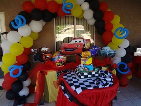 See more ideas about balloon decorations, balloons, balloon design. cars themed birthday party | Cars Theme Party Decoration ...