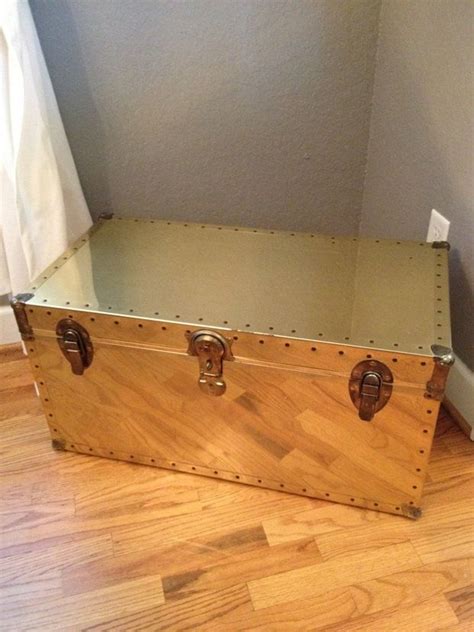 Make your living room sing by ditching the traditional coffee table with any of these practical coffee table alternatives. Vintage brass steamer trunk coffee table storage | Etsy ...