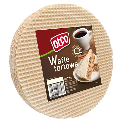 Nasze wafle tworzymy z wielką starannością, dbając zarówno o ich naturalny skład jak i pyszny smak. Wafle tortowe okrągłe - OT.CO