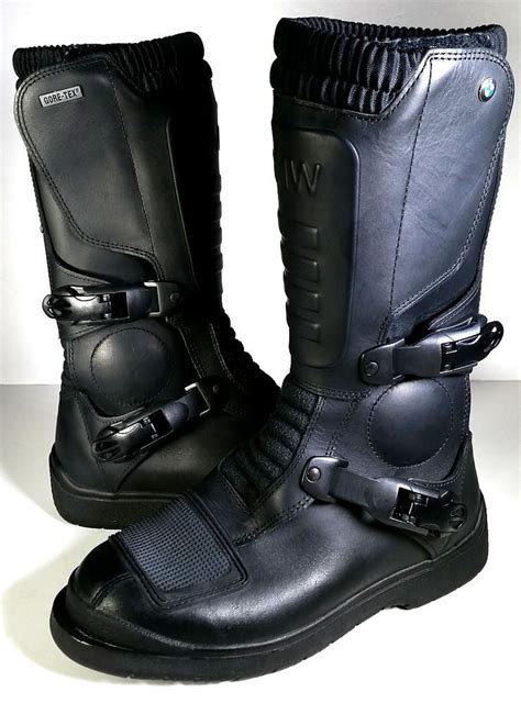 Generally, motorcycle boots feature a sturdier design than regular boots. BMW Genuine Motorcycle Riding Boots MADE IN ITALY Black ...