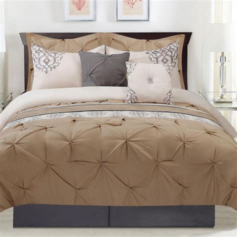 It is made from quality fabric and has a unique style that. Mytex Home Fashions Sarasa 8-Piece Taupe Queen Comforter ...